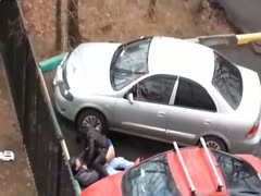 A destitute wife's nasty sex and masturbation are seen on hidden camera.